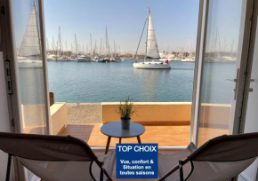 Studio - Les pieds dans l'eau agréable en toutes saisons 4 couchages - climatisation - parking privé - piscine sur mer - vue magnifique et rare - situation optimum - Les argonautes - Ile des pêcheurs 